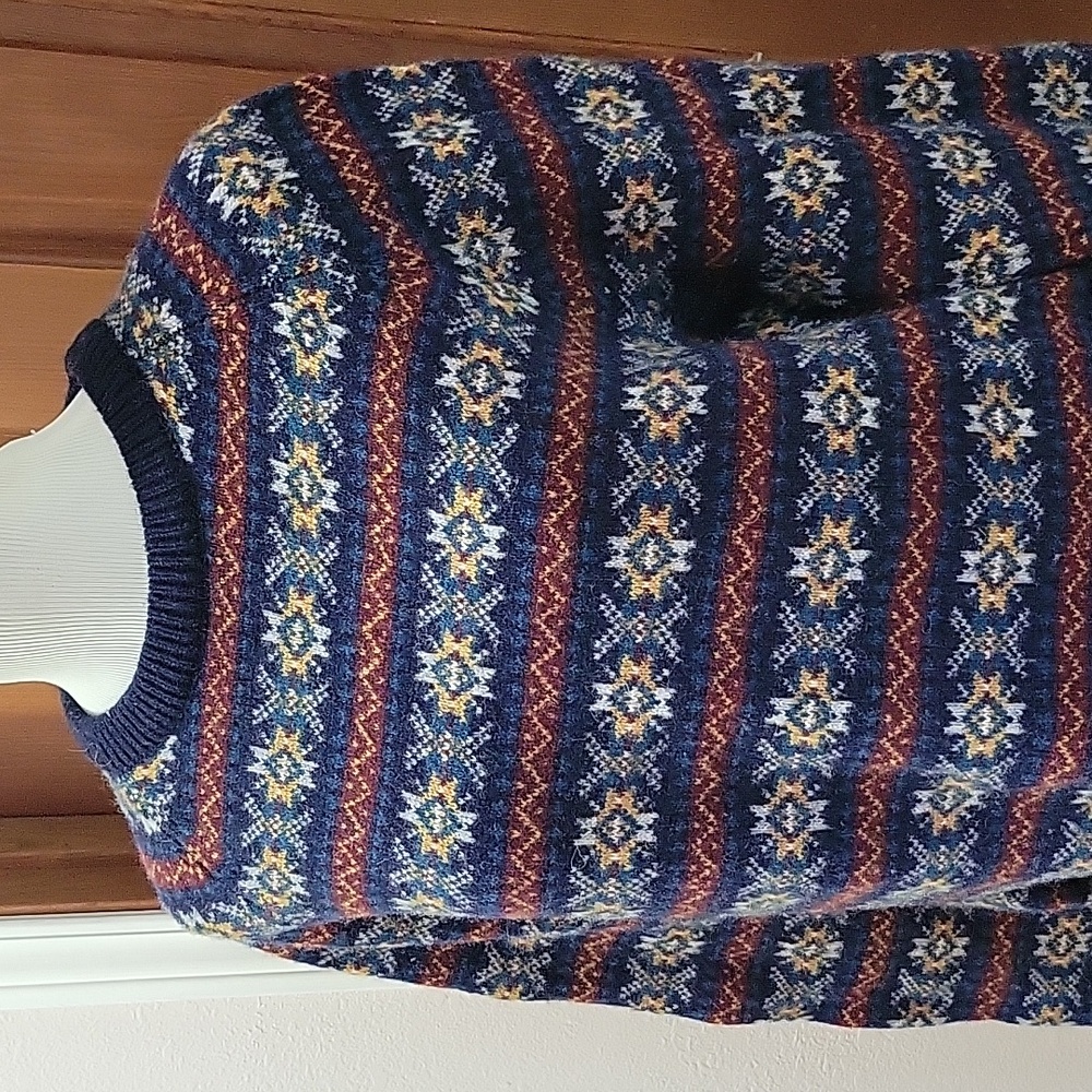 J. Crew Multicolor Patterned Crewneck Sweater - Picture 2 of 6
